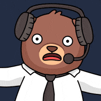 Teddy Bear Wow GIF by BEARISH