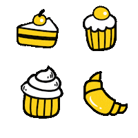 Cupcake Croissant Sticker by Deutsche Innungsbäcker