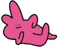 Chill Bunny Sticker by CsaK