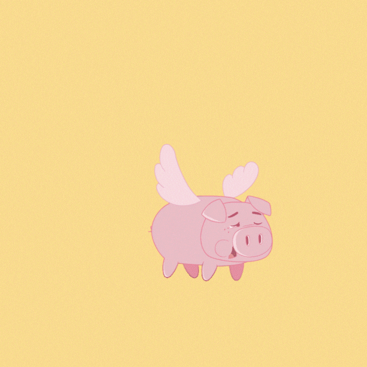 Sick Flying Pig GIF by PositivelyPigasus