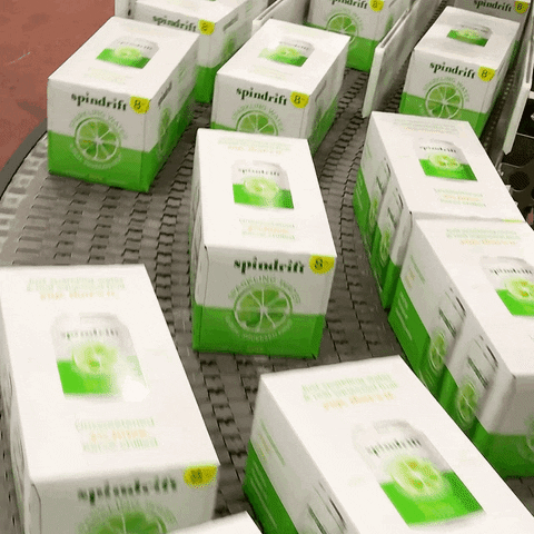 Assembly Line Lime GIF by Spindrift Sparkling Water