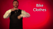 sign language bike clothes GIF by Sign with Robert