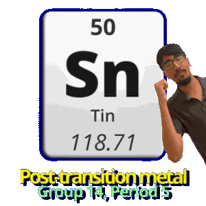 Tin Period 5 Sticker