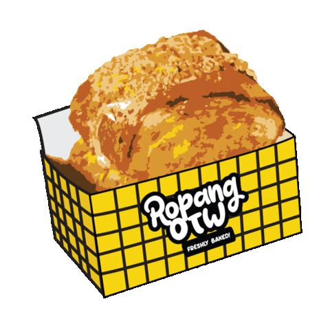 ropangotw food yummy snack toast Sticker