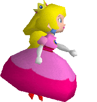 Super Mario Peach Sticker