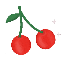 Cherry Pop Eating Sticker