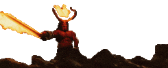 HellboyMovie demon hell hellboy milla jovovich Sticker