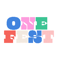 OneCity one city onecity onefest one fest Sticker