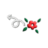 katerinavelcheva arrow left leftarrow velcheva flower arrow Sticker