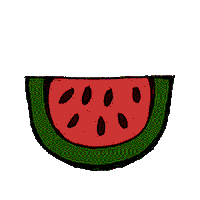 Fruit Watermelon Sticker by Florens Debora