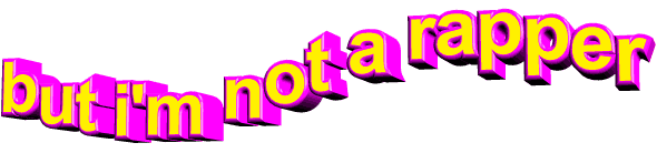 text rapper Sticker by AnimatedText