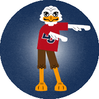 Mascot Floss Sticker by Liberty University