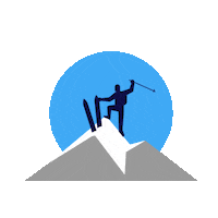 Snow Ski Sticker by Mulatero Editore