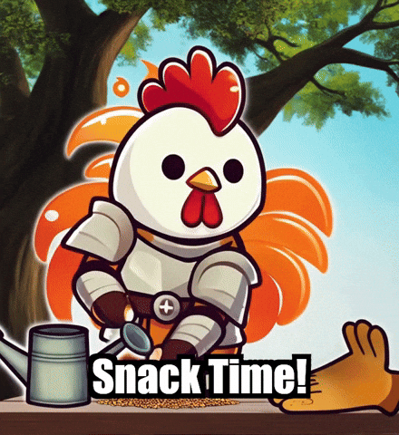 Garden Snack Time GIF by Zorooster