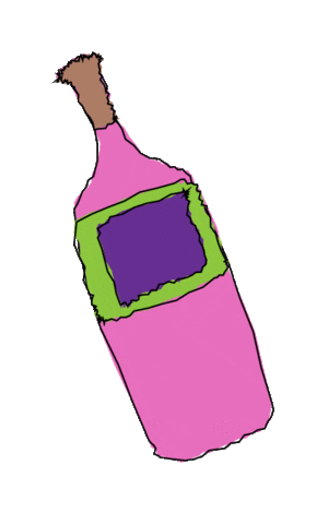 antiquesatmyhouse giphyupload retro wine bottle Sticker