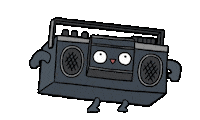 Dance Radio Sticker by Incrediville