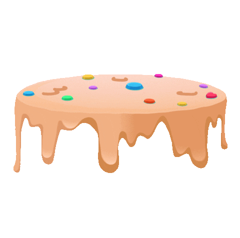 Happy Birthday Cake Sticker by Deka Wafers