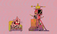 remusandkiki animation spooky morphing remusandkiki GIF