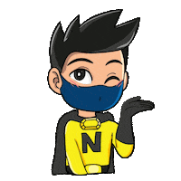 Neutrovis_my love heart wink flyingkiss Sticker