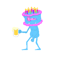 Party Beer Sticker by Zachary Sweet