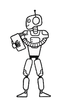 Robot Ai Sticker by KI-Campus