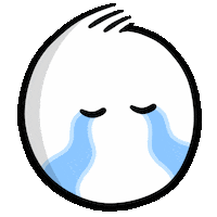 showerthoughtscomics sad face crying cry Sticker