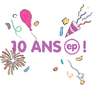 espaceplaisir 10 ans 10ans espaceplaisir Sticker