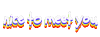 Nice To Meet You Sticker by Rima Bhattacharjee
