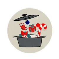 Candy Cane Christmas Sticker by Le Creuset Canada