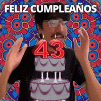 ¡Feliz 43.º cumpleaños!