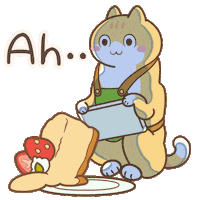 Angry Cat Sticker by catgrass