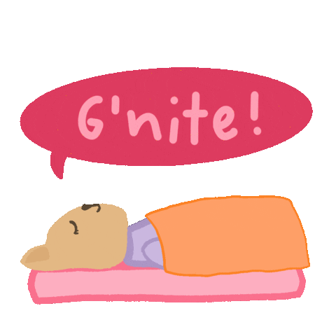 Sleepy Good Night Sticker by Demic