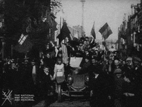 NationalWWIMuseum celebration black and white military parade GIF