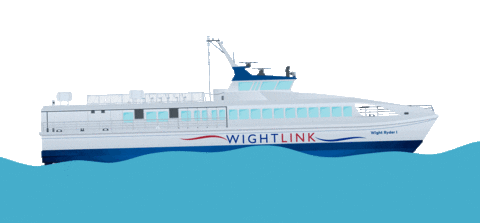 WightlinkFerry giphyupload ship ferry isle of wight Sticker
