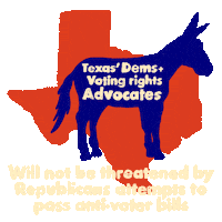 Voting Rights Texas Sticker by Creative Courage