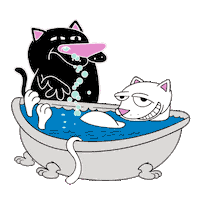 RIPNDIP_CAT relax alien skate bath time Sticker