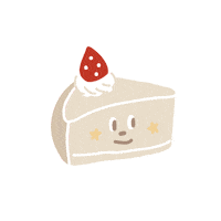 Strawberry Cake Sticker by PAZZO