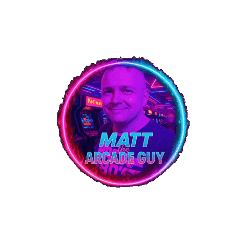 Video Games Vintage Sticker by Matt the Arcade Guy