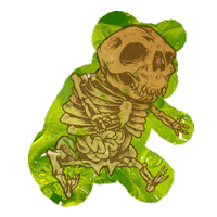 bear candy Sticker by Bad Drip Labs