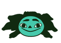 Verde Cabello Sticker