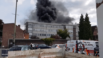 Bystanders Scream as Gas Explosion Rocks School in Northern France
