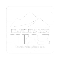 travelersresthere logo white south carolina tr Sticker
