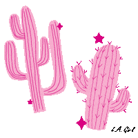 Music Festival Pink Cactus Sticker by L.A. Girl