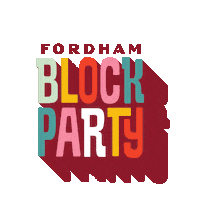 Block Party Alumni Sticker by Fordham University