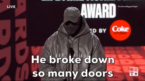 Kanye West GIF by BET Awards