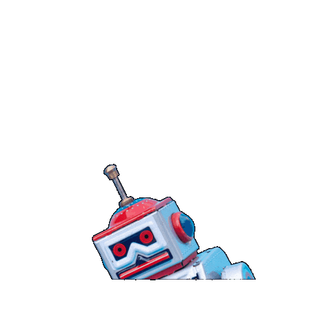 Space Robot Sticker by BeeCat Creative