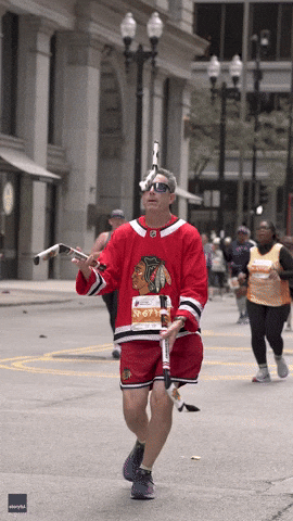 'Joggler' Completes Chicago Marathon 