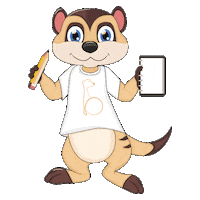 bonzana artist meerkat productdesign bonzana Sticker