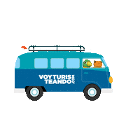 Bus Roadtrip Sticker by VoyTuristeando