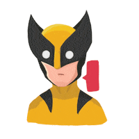 wolverine rusafly Sticker
